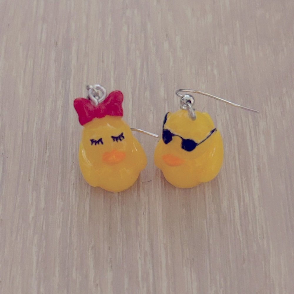 Rubber Ducky 3D Drop Earrings